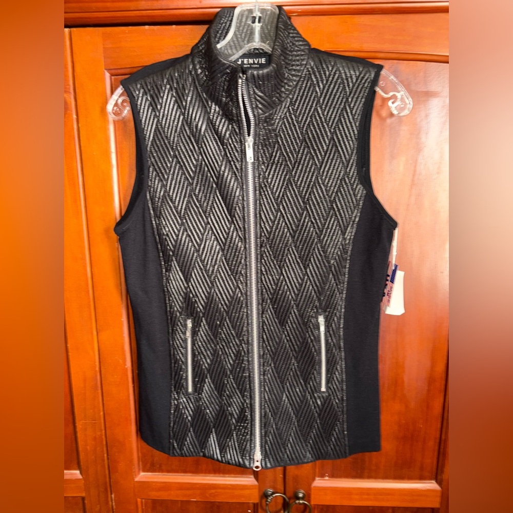 Black Jenni Vee Quilted Vest